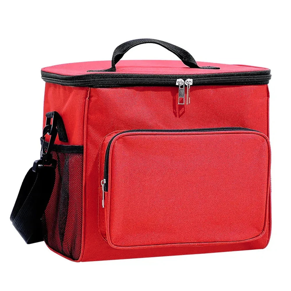 Lunch Bag Cooler Unisex Pink Color - Thermal Insulated Food Container for Hygiene Dinner Box Butterfly Letter Printing Series