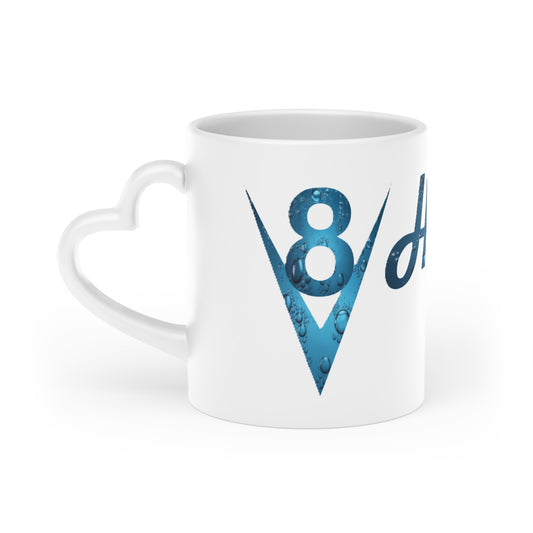 V8 Hydro Heart-Shaped Mug