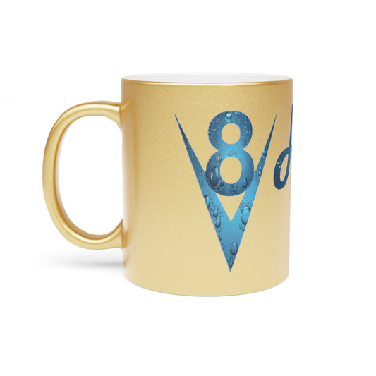 V8 Hydro Metallic Mug (Silver\Gold)