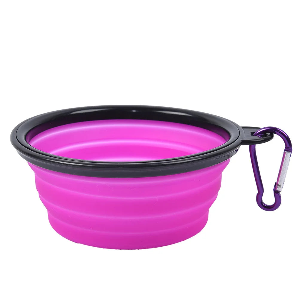 V8 Hydro Pet 350ML Foldable Silicone Pet Bowl Portable Puppy Food Container Collapsible Feeder for Outdoor Camping Dog Accessories