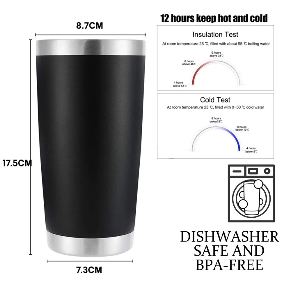 Hydro-mate 30oz (900ml) Stainless Steel/Powder Coated Insulated Tumbler