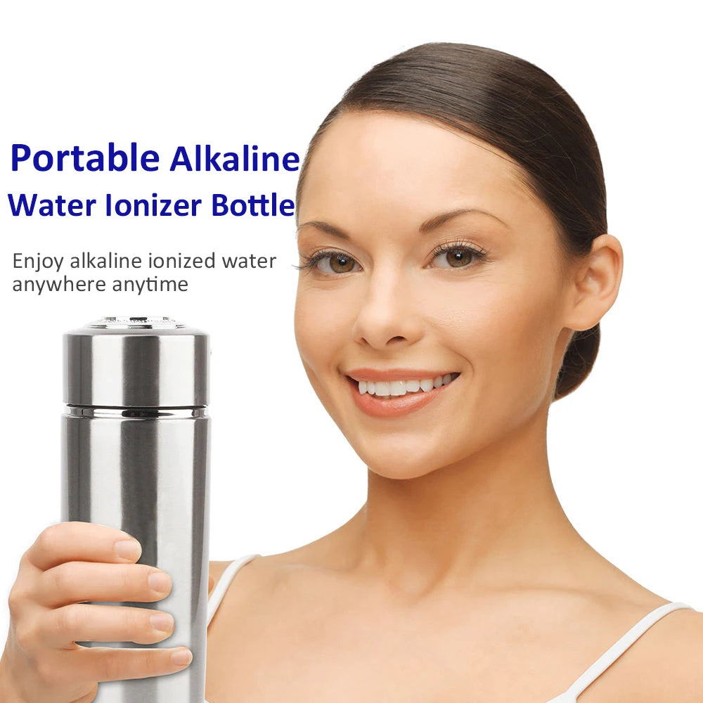 V8 Alkaline pH 9.5 Stainless Alkaline Water Ionizer Bottle -300ml