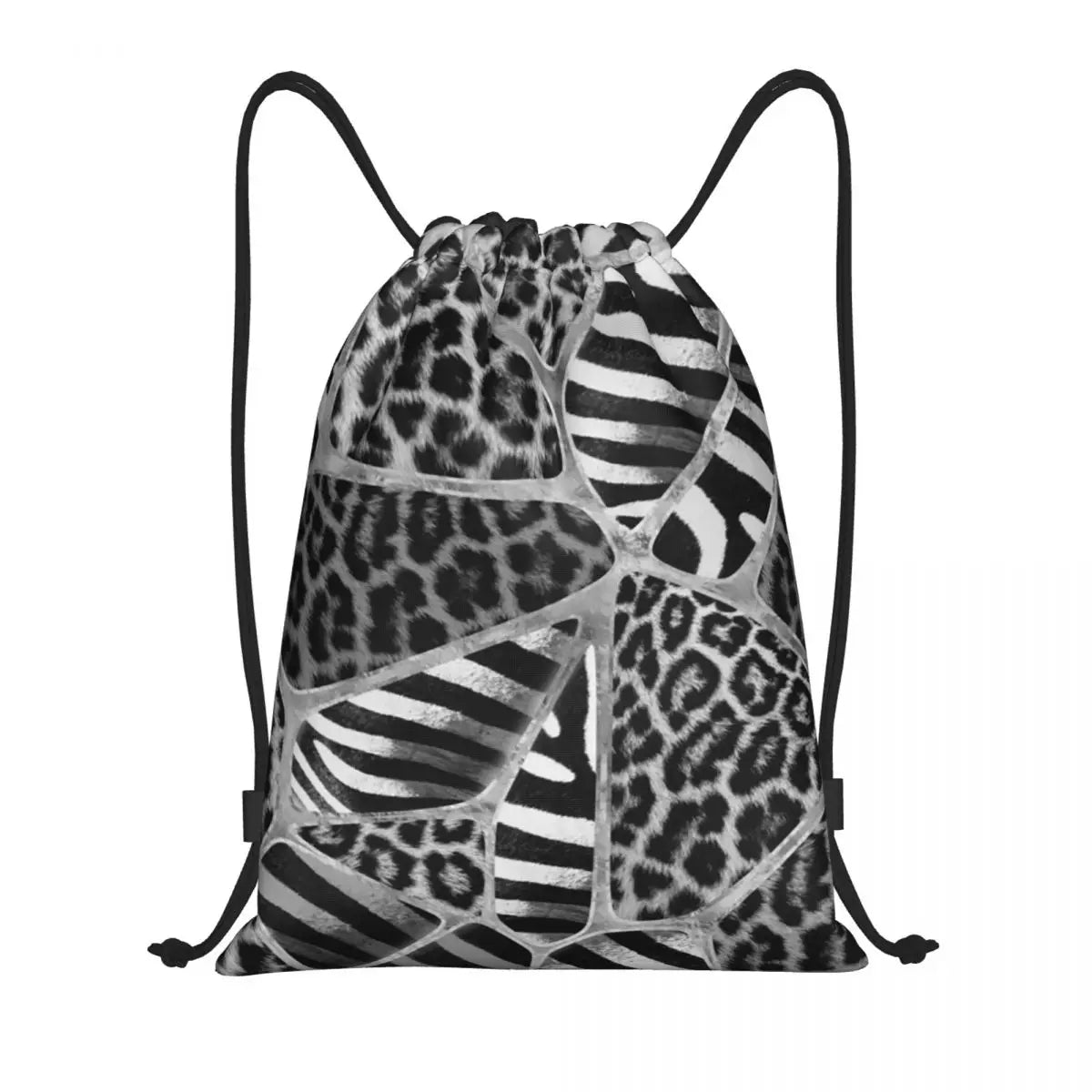 Animal Leopard Print (17 Designs) Drawstring Bag Portable Sports Gym Sack pack Training Backpacks