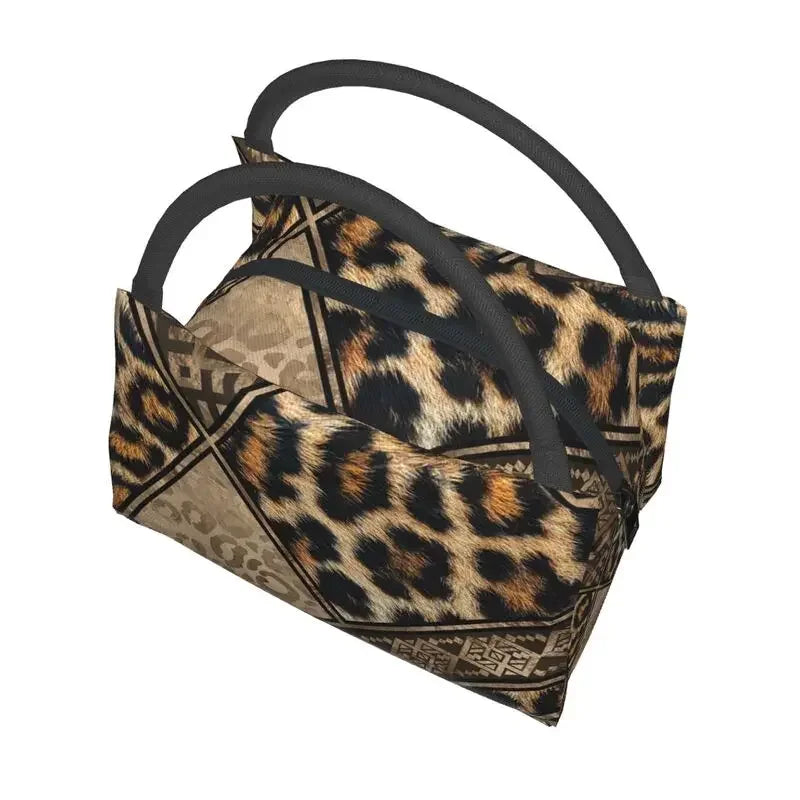 Animal Print Leopard Skin (19 Designs) Insulated Lunch Bags Resuable Thermal Cooler Food Lunch Box