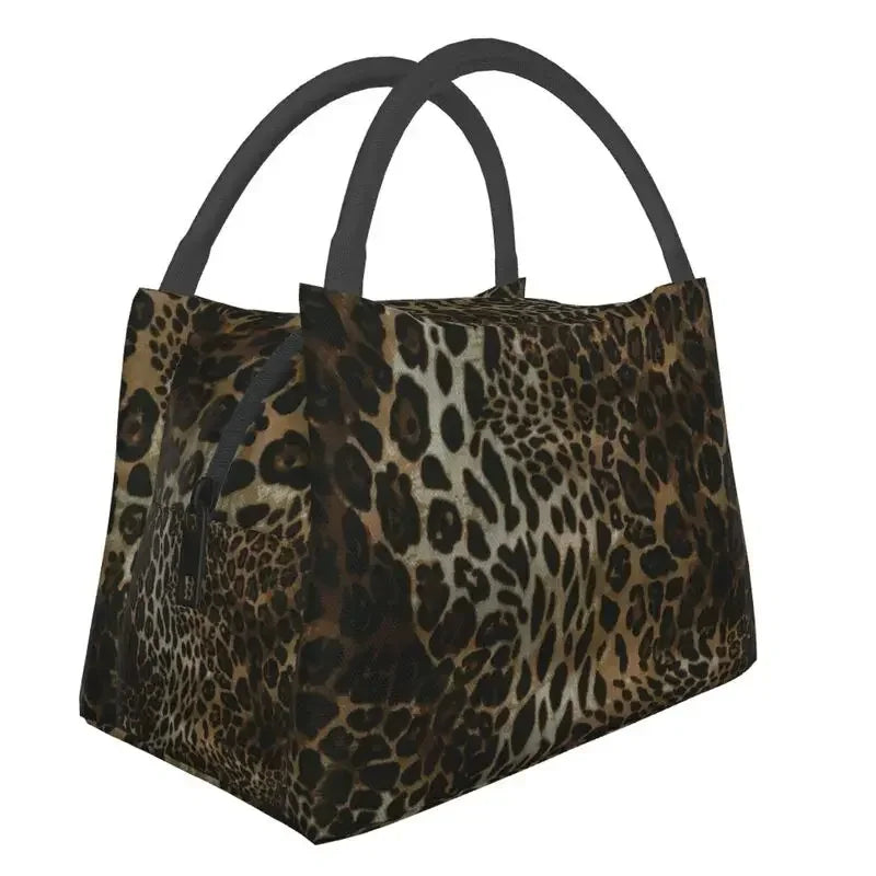 Animal Print Leopard Skin (19 Designs) Insulated Lunch Bags Resuable Thermal Cooler Food Lunch Box