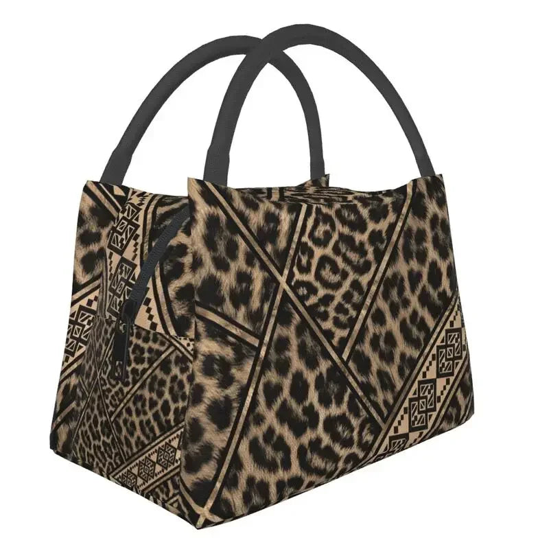 Animal Print Leopard Skin (19 Designs) Insulated Lunch Bags Resuable Thermal Cooler Food Lunch Box