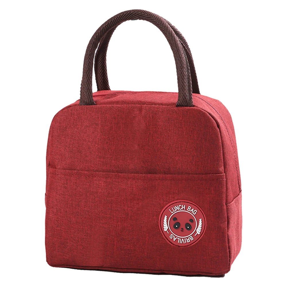 Love Print (15 Designs) Canvas Lunch Bags Cooler Camping Picnic Bag Fashion Lunch Box Bag School Food Insulated Dinner Bag Travel Handbags