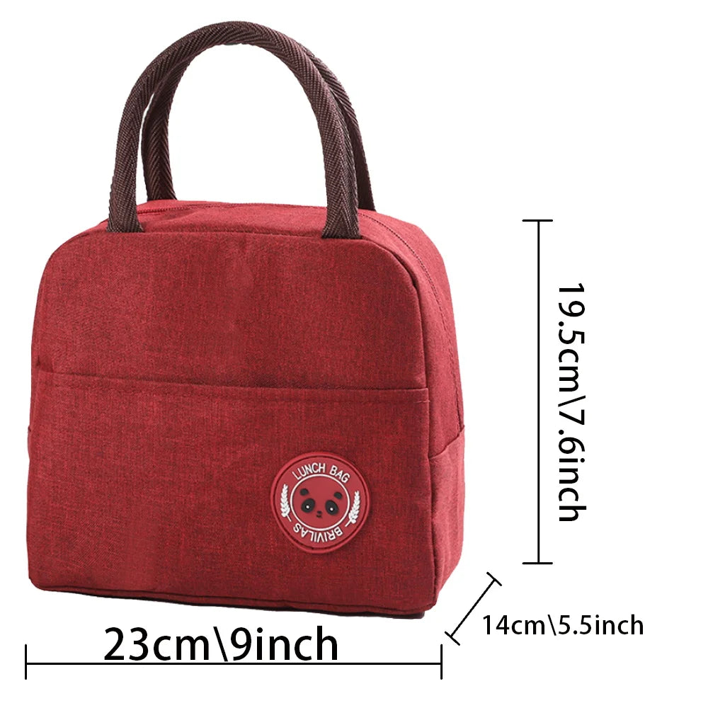 Love Print (15 Designs) Canvas Lunch Bags Cooler Camping Picnic Bag Fashion Lunch Box Bag School Food Insulated Dinner Bag Travel Handbags
