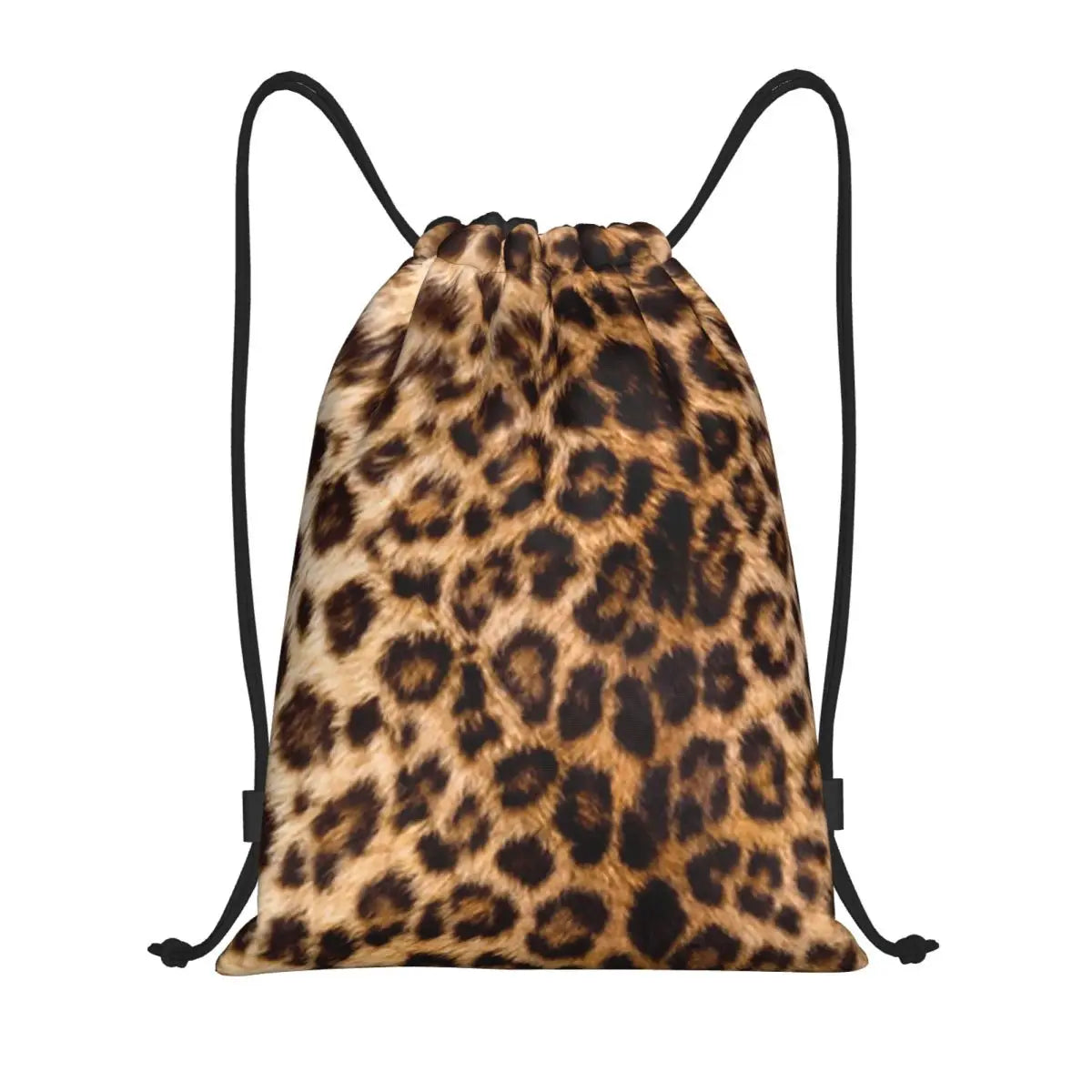 Animal Leopard Print (17 Designs) Drawstring Bag Portable Sports Gym Sack pack Training Backpacks