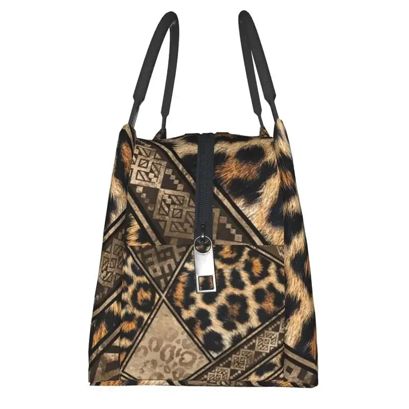 Animal Print Leopard Skin (19 Designs) Insulated Lunch Bags Resuable Thermal Cooler Food Lunch Box