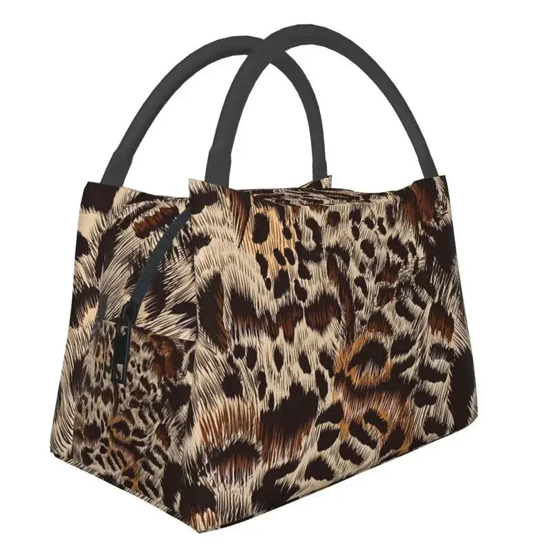 Animal Print Leopard Skin (19 Designs) Insulated Lunch Bags Resuable Thermal Cooler Food Lunch Box