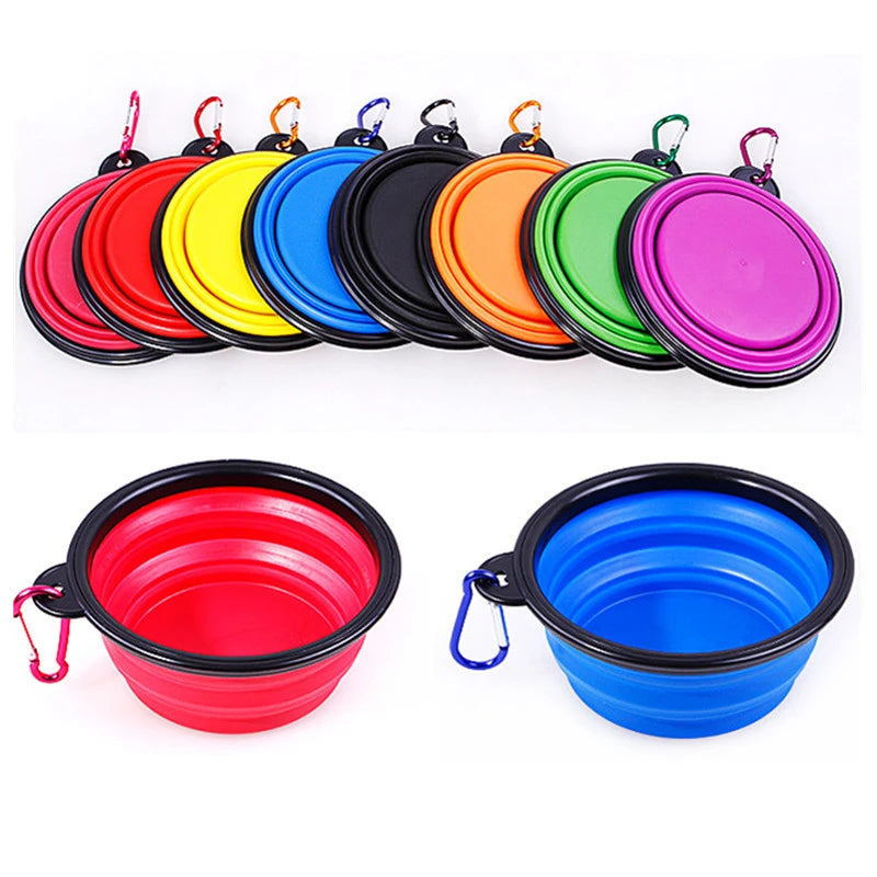 V8 Hydro Pet 350ML Foldable Silicone Pet Bowl Portable Puppy Food Container Collapsible Feeder for Outdoor Camping Dog Accessories