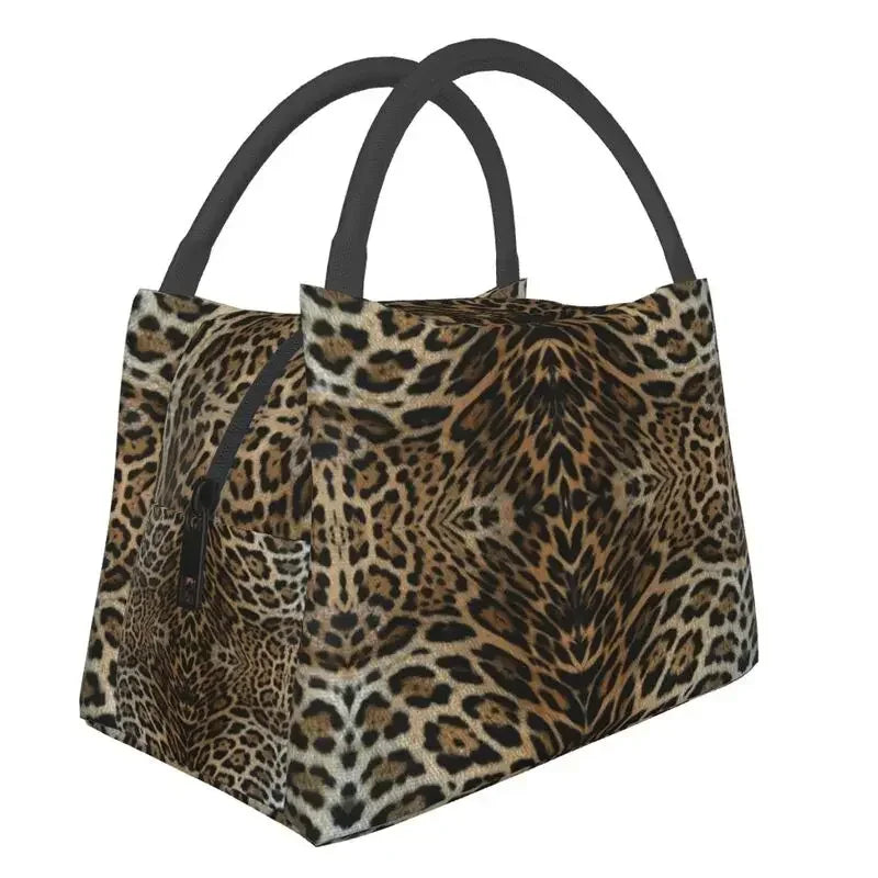 Animal Print Leopard Skin (19 Designs) Insulated Lunch Bags Resuable Thermal Cooler Food Lunch Box