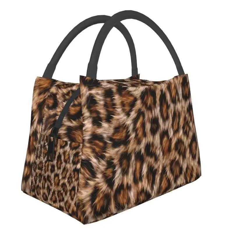 Animal Print Leopard Skin (19 Designs) Insulated Lunch Bags Resuable Thermal Cooler Food Lunch Box