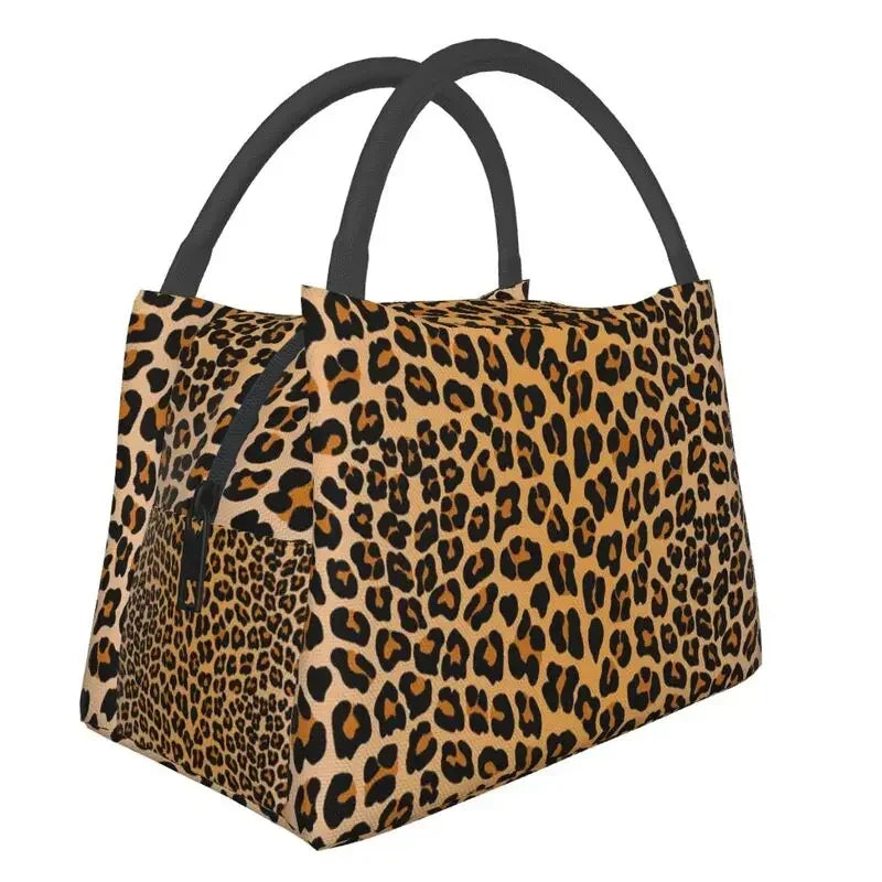 Animal Print Leopard Skin (19 Designs) Insulated Lunch Bags Resuable Thermal Cooler Food Lunch Box