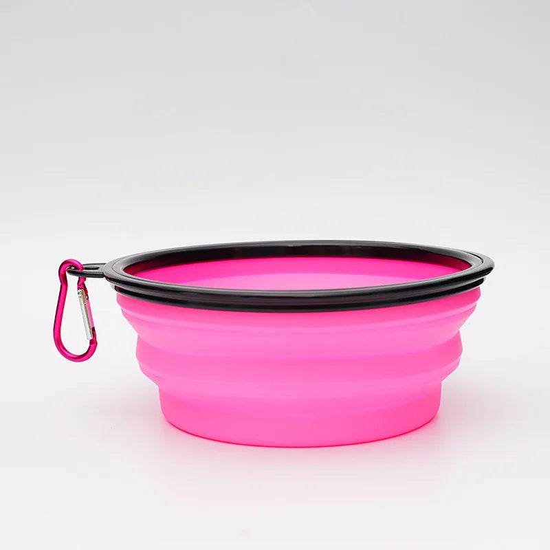 V8 Hydro Pet 350ML Foldable Silicone Pet Bowl Portable Puppy Food Container Collapsible Feeder for Outdoor Camping Dog Accessories