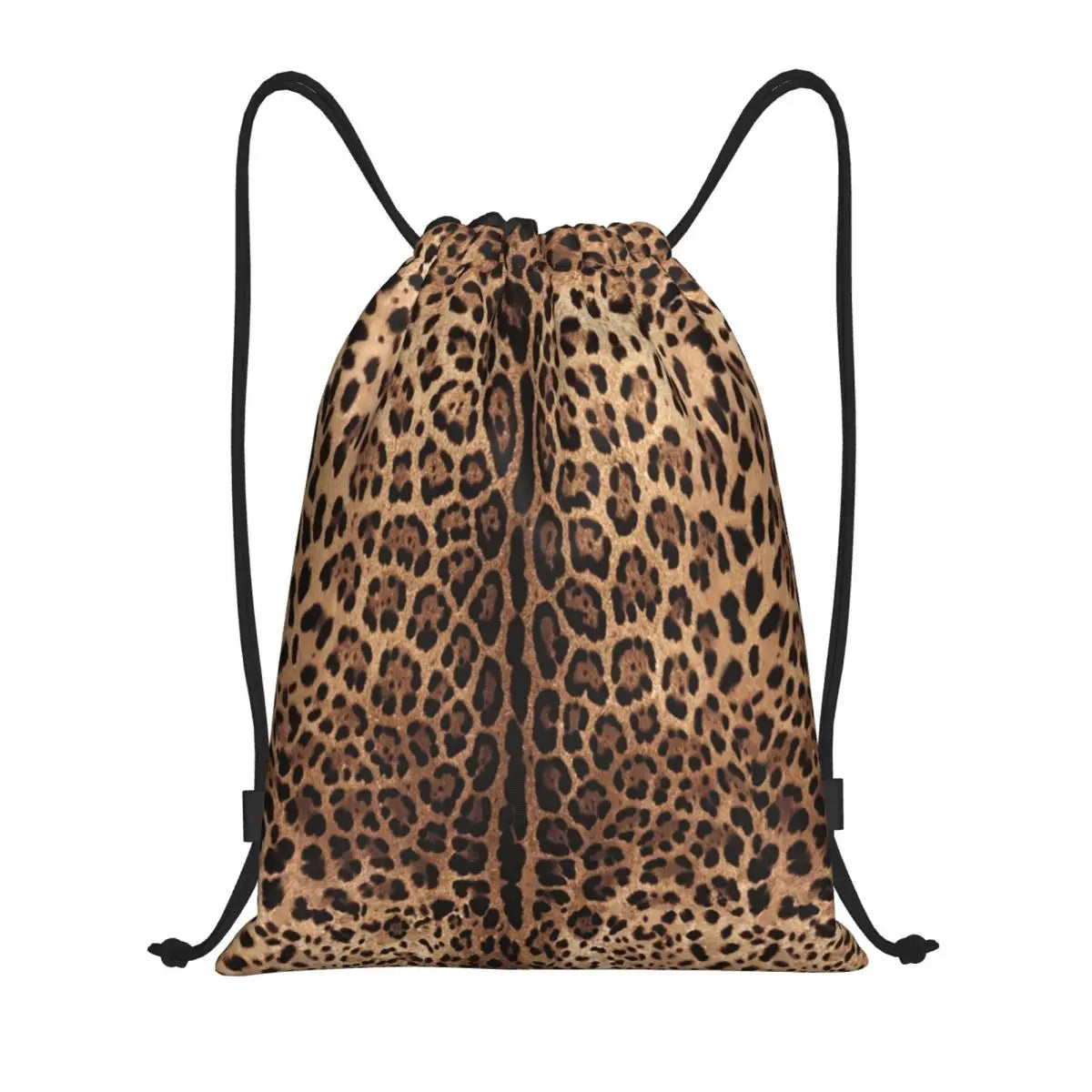 Animal Leopard Print (17 Designs) Drawstring Bag Portable Sports Gym Sack pack Training Backpacks