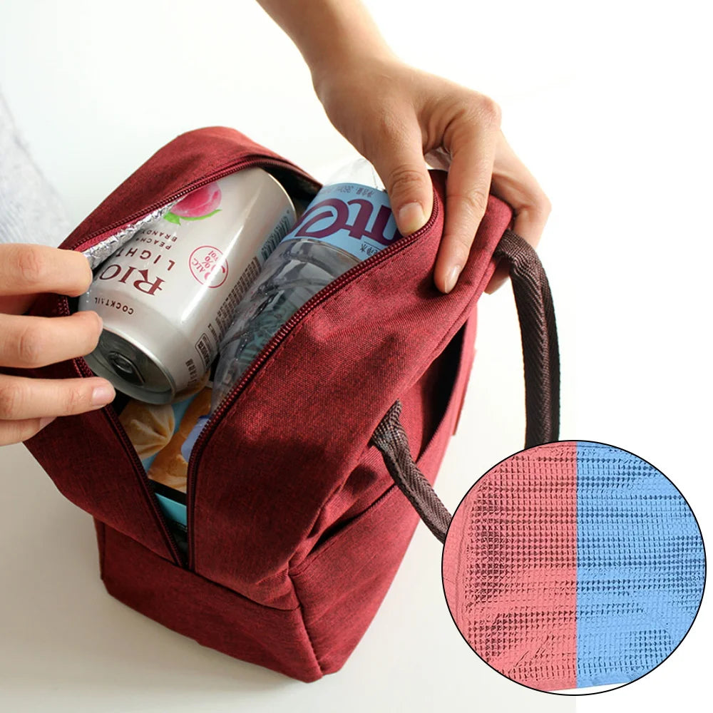Love Print (15 Designs) Canvas Lunch Bags Cooler Camping Picnic Bag Fashion Lunch Box Bag School Food Insulated Dinner Bag Travel Handbags