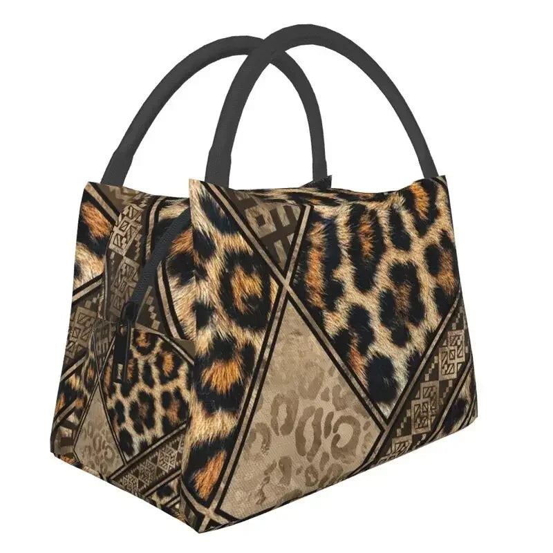 Animal Print Leopard Skin (19 Designs) Insulated Lunch Bags Resuable Thermal Cooler Food Lunch Box