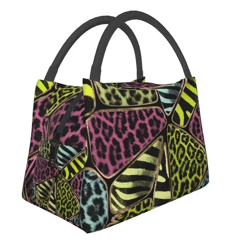 Animal Print Leopard Skin (19 Designs) Insulated Lunch Bags Resuable Thermal Cooler Food Lunch Box